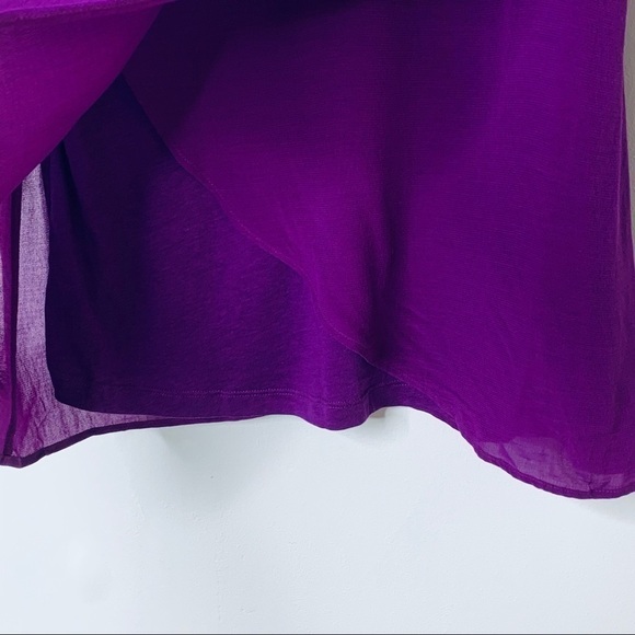 MOSSIMO Dutti Purple Double Layered Top NWT Size S - Picture 11 of 13